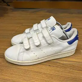 Adidas Stan Smith Low Leather Trainers 'Blue White' Size 43