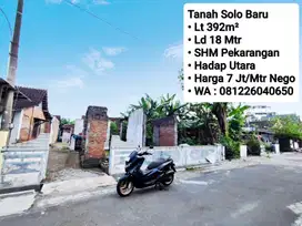 Jual Tanah SHM Area Solo Baru Dekat Jln IR Soekarno, Hadap Utara