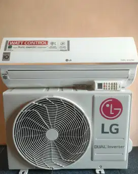 AC LG Dual inverter 1 PK R32 like new, sudah di lengkapi Watt kontrol
