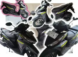 jual motor vario 125 tahun 2017 warna Hitanm ss lengkap kelistrikan on