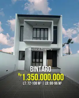 Rumah 2 Lantai Premium Modern Minimalis Dikawasan Bintaro Pondok Aren