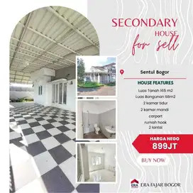 Rumah Hook 2 Lantai di Sentul, SHM, 2 KT, Strategis dan Luas