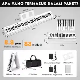 RIXTON Portable Digital Piano 88tuts