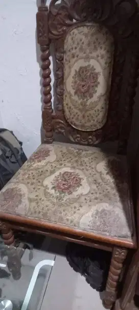 Dijual meja makan kayu jati 6 kursi