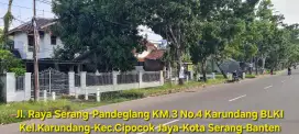 Rumah mewah strategis depan BLKI BBPVP Serang polsek BPN