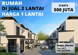 Villa 2 lantai harga 1 lantai di Malang, kavling 9