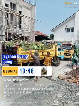 Jasa buang puing tanah