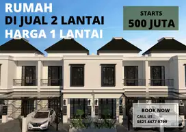 Dijual rumah modern 2lantai di karangploso Malang, kavling 10