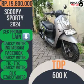 SCOOPY SPORTY 2024 SECOND LIKE NEW ISTIMEWA