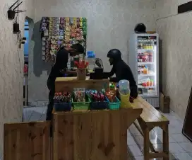 Meja warmindo bentul L ukuran 2 meter