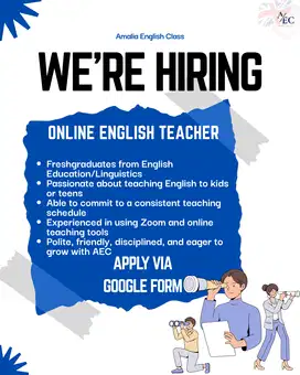 ONLINE ENGLISH TEACHER (KHUSUS FRESHGRADUATES)