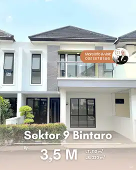 Rumah Brand New Dalam Cluster Sektor 9 Bintaro