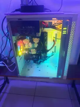 Pc + monitor amd ryzen 5 4600g jual butuh 4 juta saja