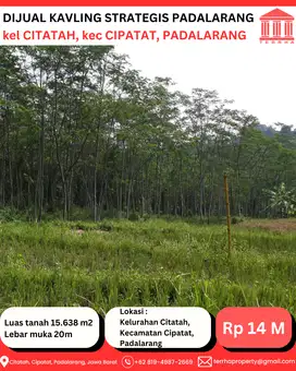 DIJUAL KAVLING STRATEGIS di PADALARANG