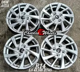 Jual velg mobil oem agya r14 4x100 sigra agya cayla dll