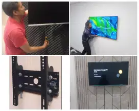 Braket +pasang atau pasang saja jika sudah ada bracket breket led tv