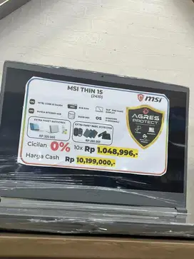 Promo Laptop Msi Thin 15