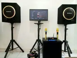 PAKET KARAOKE KUMPLIT 1 SET SDH SAMA TV 20 INCHI TINGGAL NYANYI ...