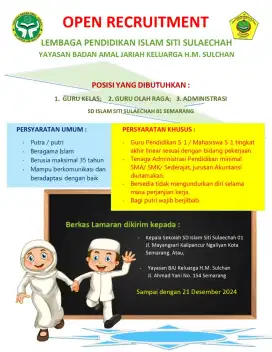 Butuh Guru Olah Raga