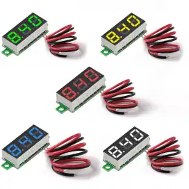 VOLtmeter mini dc 12volt (stok banyak)