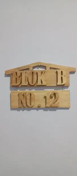 Gantungan Nama Blok Rumah