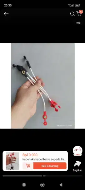 Kabel aki kabel batre sepeda listrik