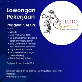 Di Butuhkan Pegawai Salon