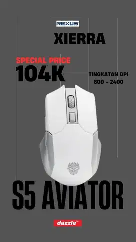 Mouse gaming wireless rexus S5