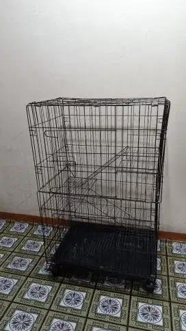 Kandang besi burung kucing anjing musang kelinci 60x40x90 mulus tt