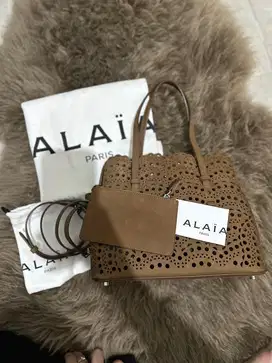 Alaia Mina 25 Nubuck Terracotta Leather 2025