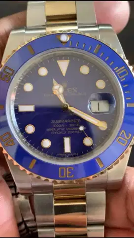 Rolex Submariner. Crystal Sapphire. Mesin Cal.3135.