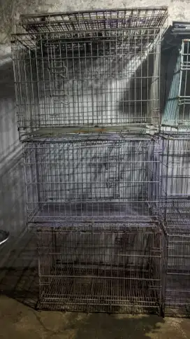 kandang hewan besi ukuran besar cocok untuk kandang anjing dan kucing