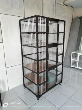 Kandang kucing aluminium