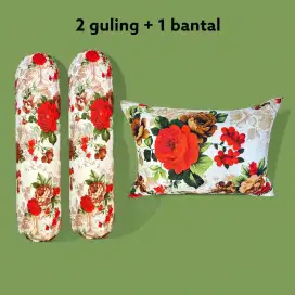 Bundle 1 bantal + 2 Guling memory foam  empuk