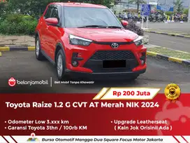 [ LOW KM 3RB ] Toyota Raize 1.2 G CVT AT Merah 2024/2025