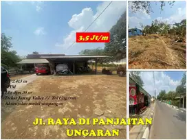 Tanah Ungaran Barat Strategis Pinggir Jl. DI Panjaitan dkt Jateng Vall