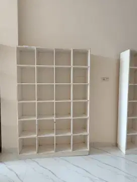 Lemari Rak Kayu Putih Kotak 120x250 (Preloved) - Serbaguna & Estetik