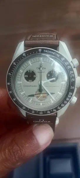 Omega Bioceramic MoonSwatch (Saturn),Beli dr Baru,Pakai 4x,Mampang Jks