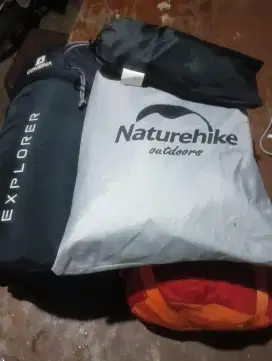 Sleeping bag plus flysheet cloud tent
