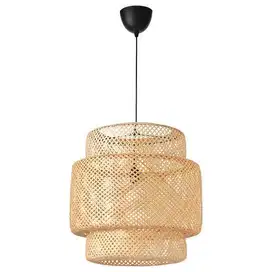 Kap Lampu Rotan ala IKEA