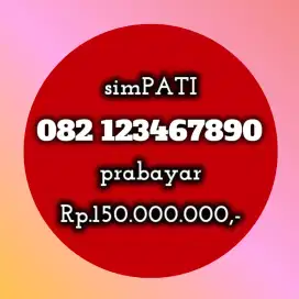 NOMOR CANTIK SIMPATI 23467890