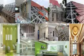 Tukang perbaikan atap bocor renovasi pasang baja ringan plafon PVC GRC