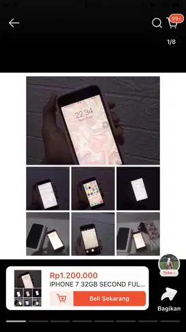 IPHONE 7 32GB SECOND FULLSET RESMI IBOX