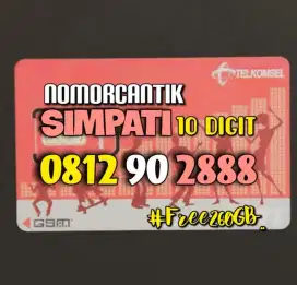 (bisa COD) Nomor Cantik Kartu TELKOMSEL SIMPATI 10digit HOKI 888