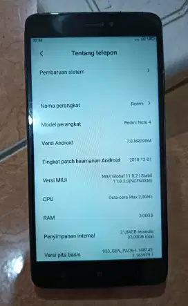dijual redmi Note 4