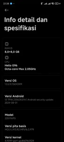 Redmi note 11 pro 8+8/128