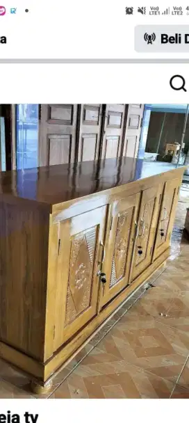 Meja tv jati 180x70x45