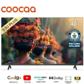Tv Coocaa 40 inch Full HD Digital Smart Tv coocaa 40S3U PLUS Framless