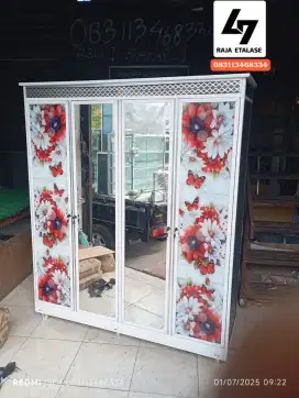 Lemari pakaian minimalis modern aluminium anti rayap