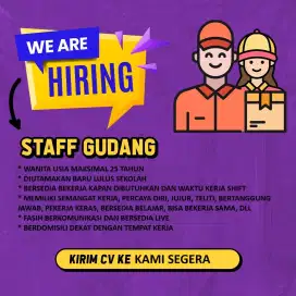 Loker Staff Gudang Online Shop